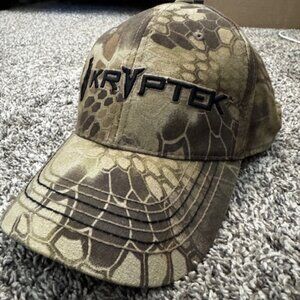 Kryptek Camo / American Flag Hat